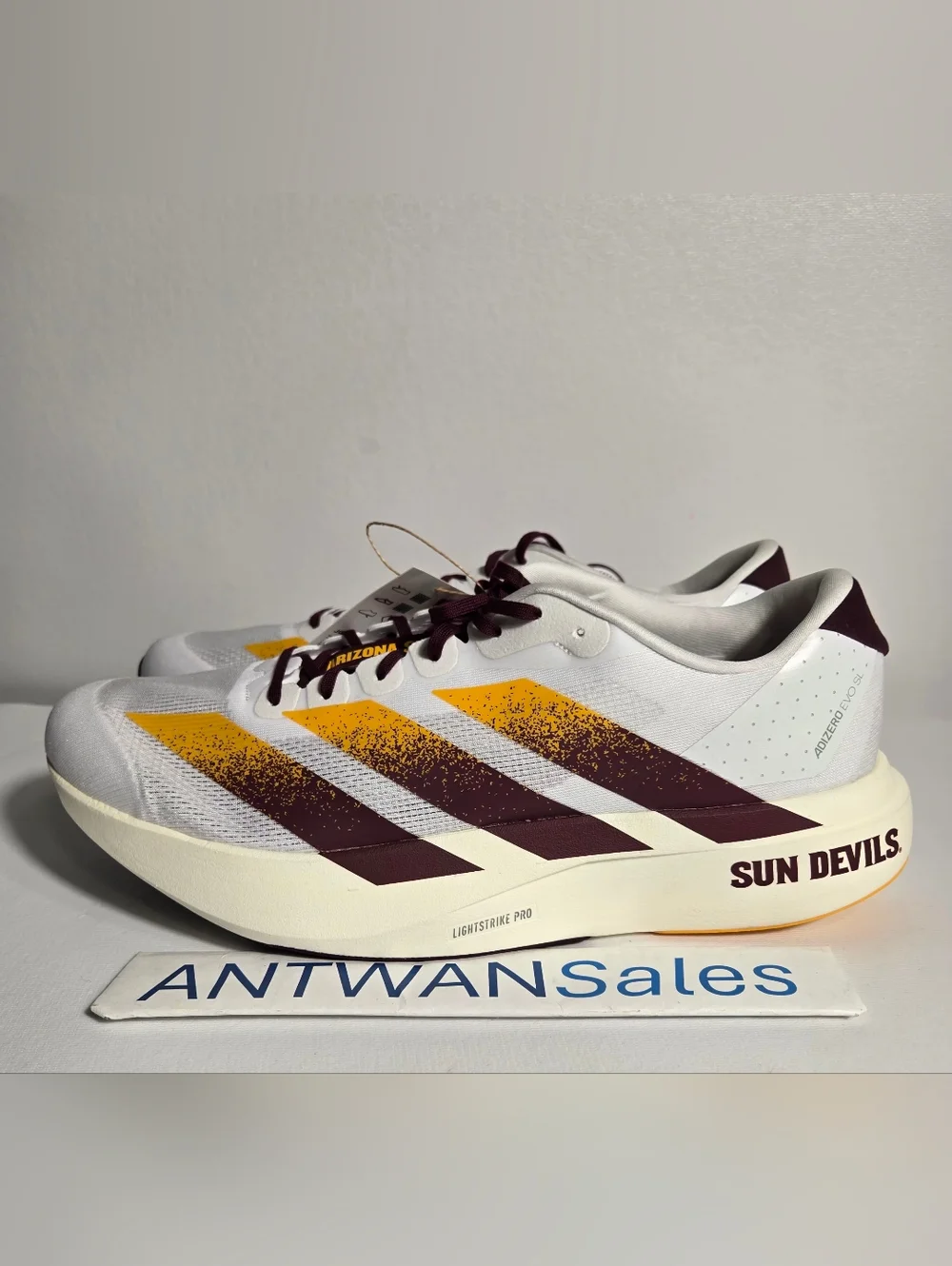 Adidas x ASU Sun Devils Adizero Evo SL Running Shoes JQ4572 Men’s Size 15